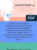 Fetal Developmental Milestones