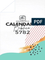 CALENDARIO HEBREO 5782 (2021-2022) 