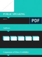 Public Speaking Purposes and Forms