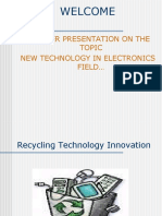 Welcome: in Paper Presentation On The Topic New Technology in Electronics Field