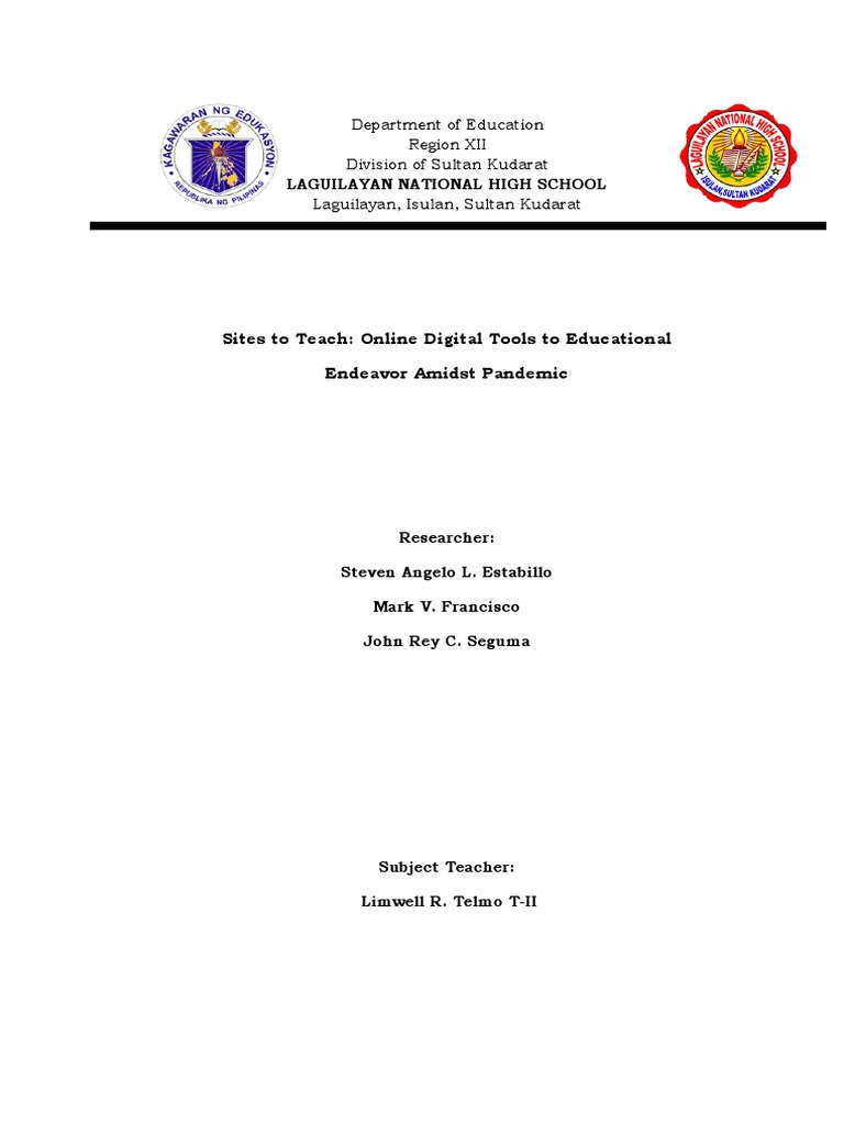 Online Tools in Education During Pandemic | PDF | Educational ...