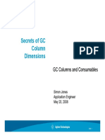 Secrets of GC Column Dimensions: GC Columns and Consumables