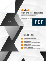 Black Triangle Background PPT Templates