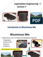 CE 310 - Transportation Engineering - I: Introduction To Bituminous Mix