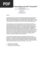 Fatigue calculations-Ansys