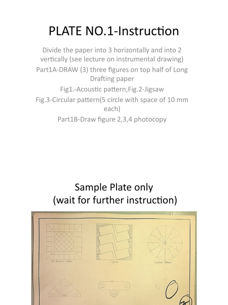 Drafting Instructions for Engineering Plates | PDF | Home & Garden | Art
