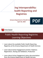 Promoting Interoperability and ADHS Public Health Reporting Registries 04-30-20