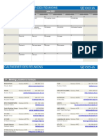 Tshikapa - Meeting Calendar - Juin 2021