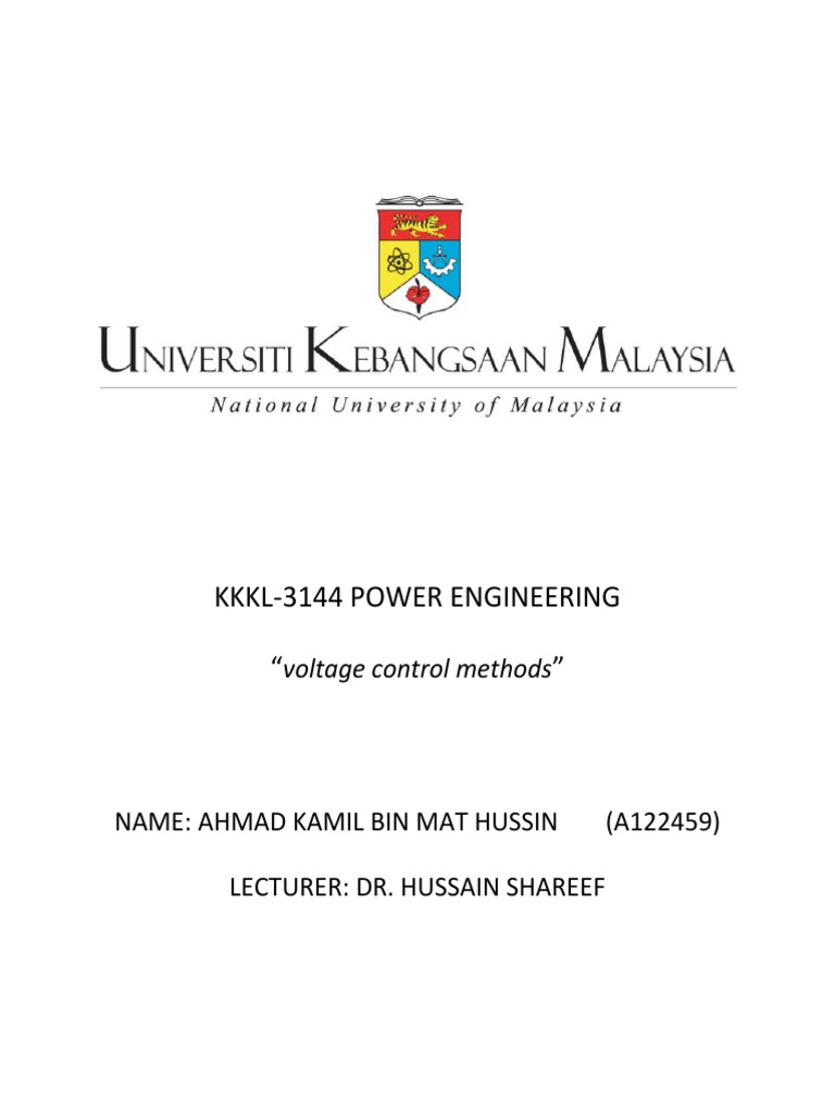 Voltage Control Methods in Power Engineering | PDF | Nature | Ac Power