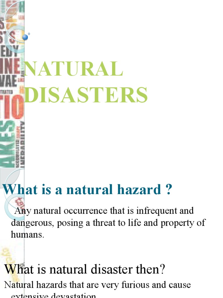 Understanding Natural Disasters Explained Pdf