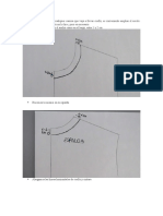 Ampliación de escote y confección de tapetas para camisa