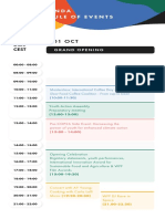 Date Cest: WFF Agenda & Schedule of Events