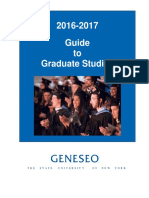 2016-2017 Guide to Graduate Studies at SUNY Geneseo