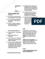 PDF The First Mass in The Philippines Outline Compress