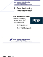 PROJECT: Door Lock Using Microcontroller: Group Members