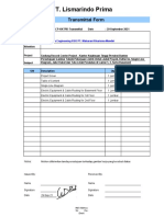 PT. Lismarindo Prima: Transmittal Form