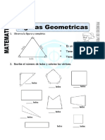 Ficha de Figuras Geométricas para Primero de Primaria