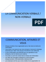 La Communication Verbale Non Verbale