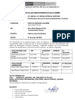 Informe de Cambio de Facilitador Salcahuasi