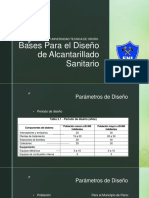 Bases para El Diseño de Alcantarillado Sanitario