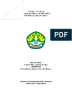 Tugas Laporan Ikan Lele - Mata Kuliah Akuakultur, Farhan Rio Afdholy Siregar - 2004112328 - Pemanfaatan Sumberdaya Perikanan