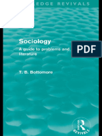 Sociology A Guide To Problems and Literature by Bottomore, Tom Z