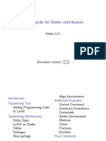 LATEX Guide for Slader Contributors: Essential Commands and Environments