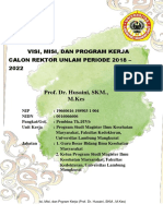 Prof. Dr. Husaini, SKM., M.Kes: Visi, Misi, Dan Program Kerja Calon Rektor Unlam Periode 2018 - 2022