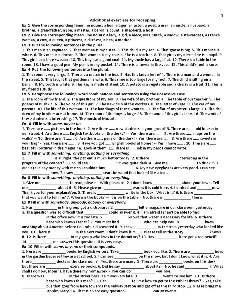 Additional Ex For Recapping | PDF