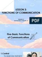 Lesson 3 Functions of Communication