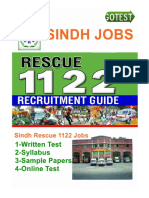 Sindh Rescue 1122 Test Sample Papers
