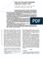 Testing Scintigraphy Asymptomatic: Exercise With Myocardial in Diabetic Males