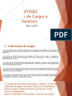 REVISÃO Para AV1 - Gestão de Cargos e Salários (07.04.2016)