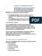 Contabilidad Pública y Contabilidad Privada