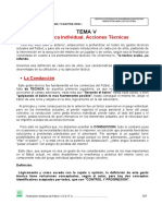 TEMA 5. Técnica Individual Acciones Técnicas, Conduccion, Control, Tiro