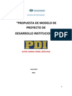 MODELO DE PROYECTO DE DESARROLLO INSTITUCIONAL