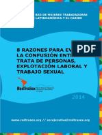 RAZONES PARA EVITAR LA CONFUSION ENTRE TRATA DE PERSONAS, EXPLOTACION LABORAL Y TRABAJO SEXUAL