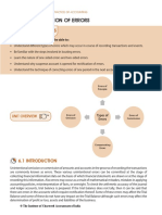 Unit 6: Rectification of Errors: Learning Outcomes