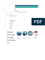 Ocean Thermal Energy Conversi On: Skip To Content