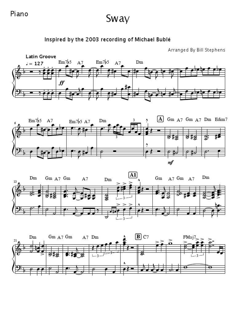 Sway Piano PDF