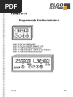 SERIES 54-76 Programmable Position Indicators: Electric