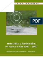Femicidios y feminicidios en Nuevo León 2005-2007