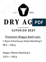 Premium Wagyu Beef Cuts