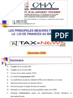 Les Principales Mesures Fiscales de La Loi de Finances Au Maroc 2021