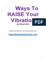 25 Ways To Raise Your Vibration: by Robert Zink
