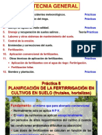 Práctica 8 Fitotecnia, Fertirrigación