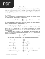 Infinite Series: X X X X X X X .