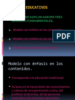 Modelos Educativos de Mario Kaplún