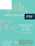 Gabriel Garcia Marquez: Louie Jon A. Sanchez