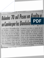 Robados 70 Mil Pesos en Asalto A Un Camión Por Los Bandoleros, Ayer - 1958.01.18 P. 6